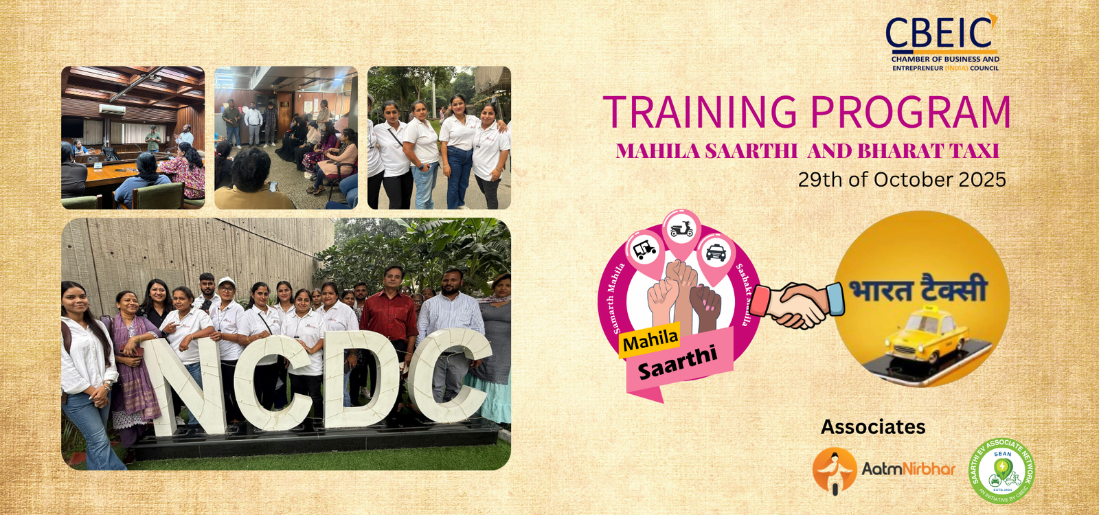 Mahila Saarthi Partners with Bharat Taxi for Women Driver Onboarding and Interaction at NCDC